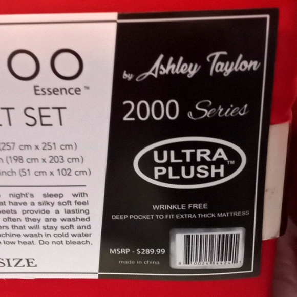 Bamboo Essence King Size Red- 6 Piece Sheet Set - Picture 8 of 10